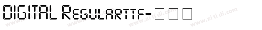 DIGITAL Regularttf字体转换